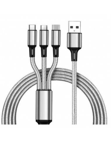 CABLE USB 3 EN 1 - TEKMEE