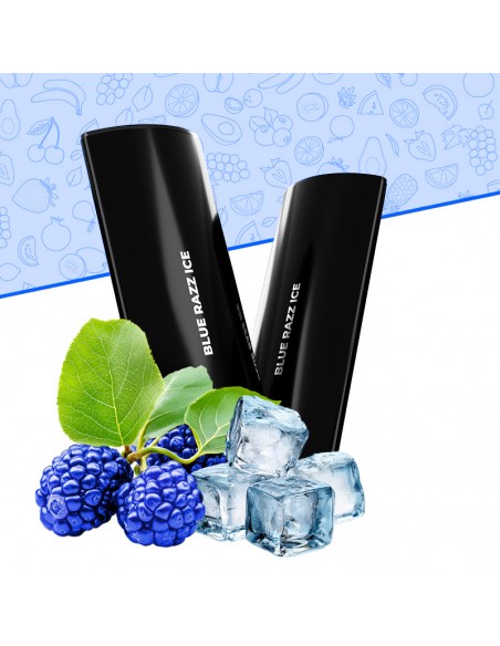 CARTOUCHES FLIQ BLUE RAZZ ICE - AVM