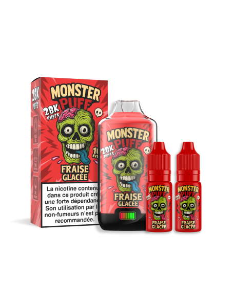 MONSTER PUFF 28 K FRAISE GLACEE