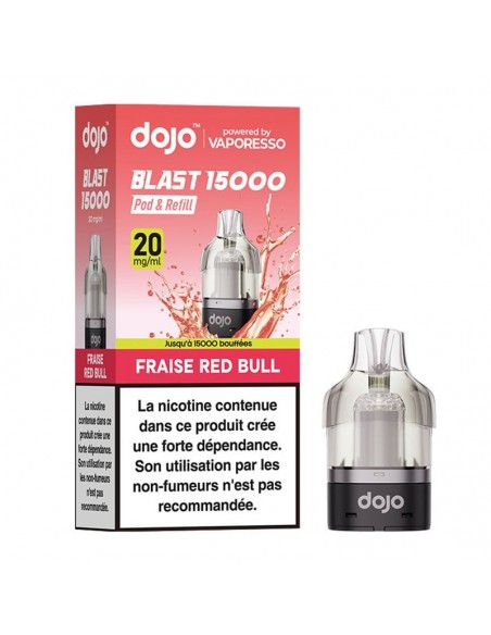 CARTOUCHE DOJO BLAST 15K FRAISE RED BULL - DOJO VAPORESSO