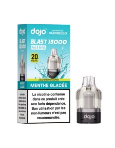 CARTOUCHE DOJO BLAST 15K MENTH GLACEE - DOJO VAPORESSO