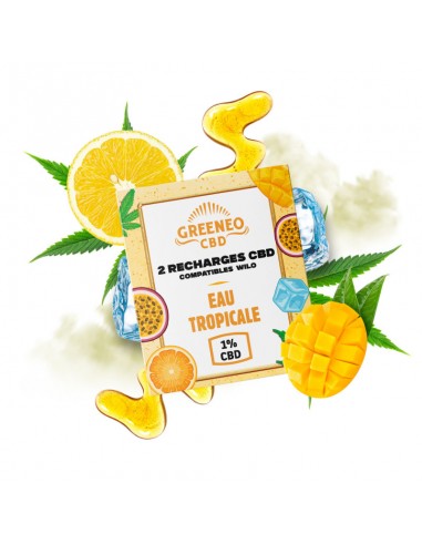CARTOUCHES CBD L'EAU TROPICALE - GREENEO