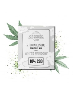 CARTOUCHES CBD WHITE WINDOW  - GREENEO